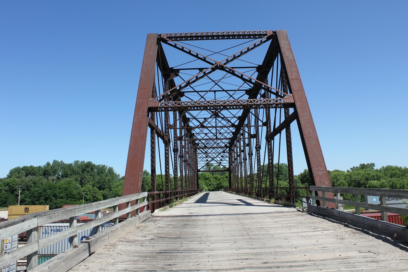 Looking north